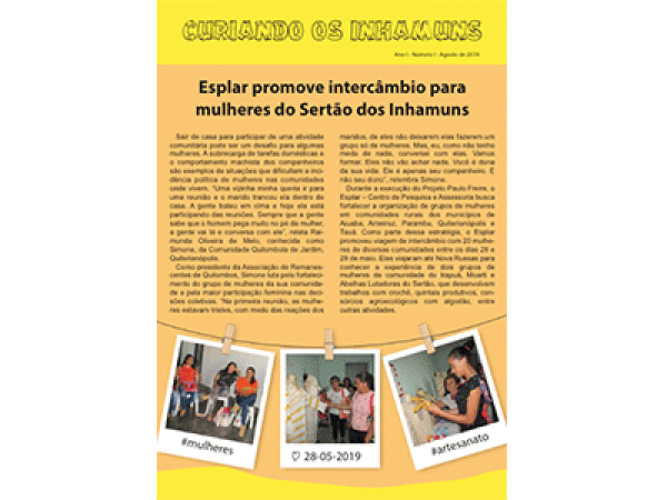 A equipe do Esplar se reuniu com representantes de sindicatos rurais, associações comunitárias e conselhos escolares para capacitação das comissões municipais.