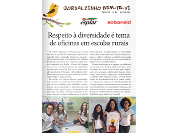 Jornalzinho Bem-Te-Vi - Nº 22 - Ano 12 - Nov - 2018