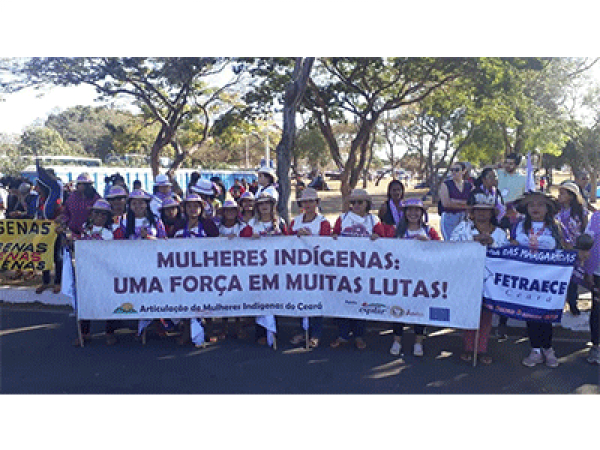 Agricultoras do projeto EPL na Marcha das Margaridas